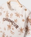 Tee-shirt manches courtes à motifs palmiers bébé garçon